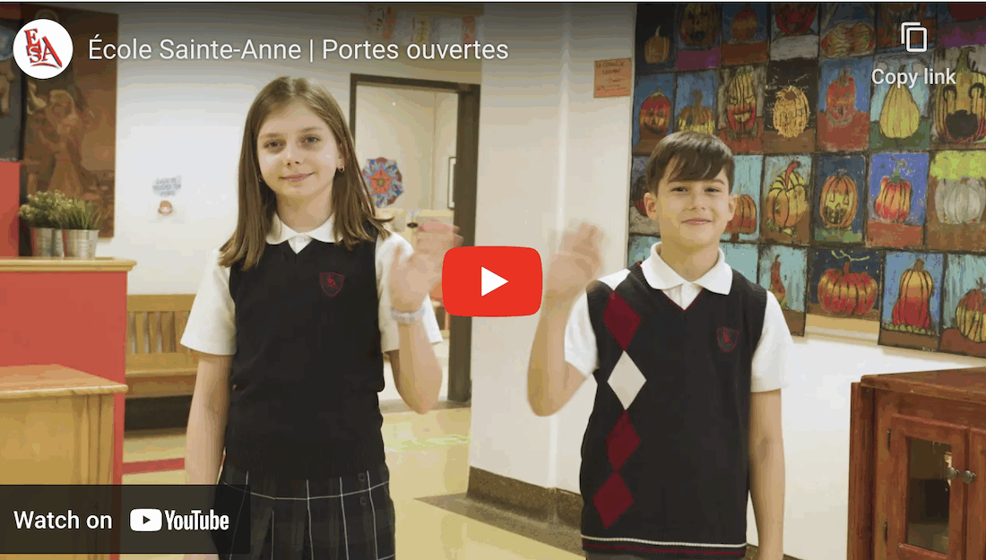 Photo portes ouvertes École Sainte-Anne, primaire privée dans Rosemont