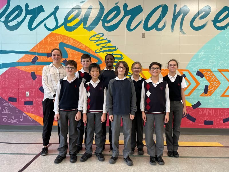 L'équipe 2024 de Génies en herbe de l'école Sainte-Anne
