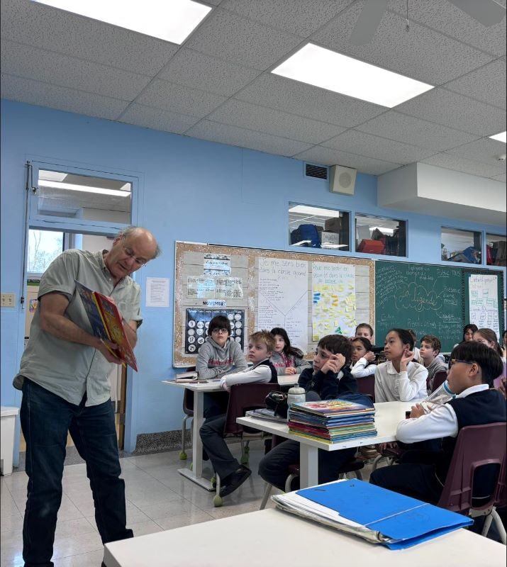 Raymond Parent à l'école Sainte-Anne