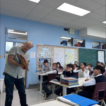 Raymond Parent à l'école Sainte-Anne